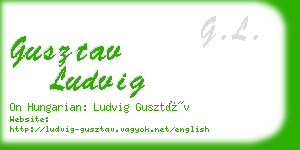 gusztav ludvig business card